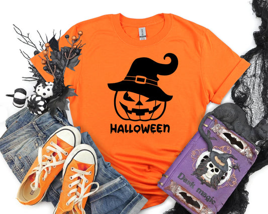Halloween Pumpkin Face shirts, Funny Halloween Tshirt Tops 2023, Trick or Treat, Halloween Party Costume T-Shirt, Halloween Gifts UK