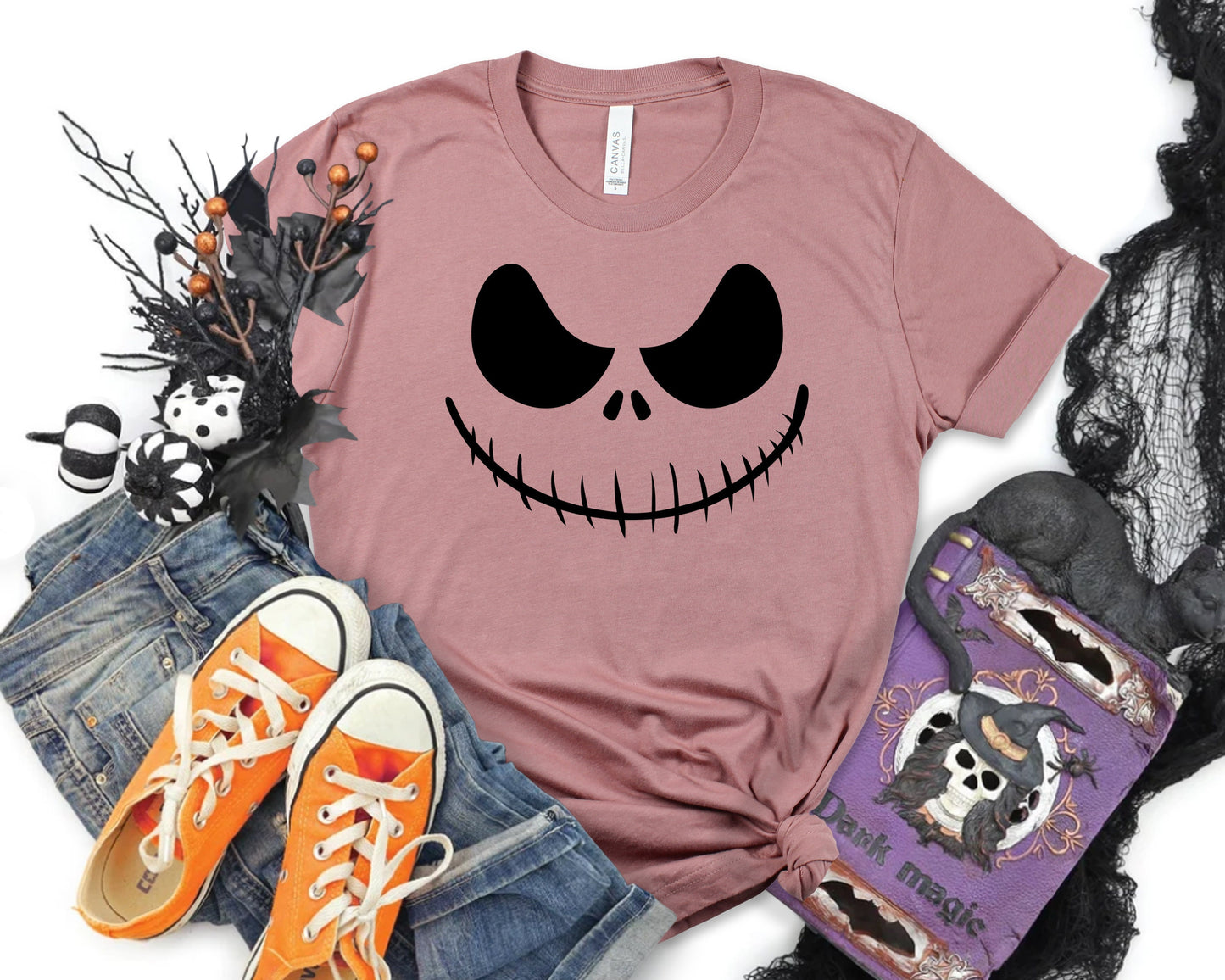 Matching Family Halloween Pumpkin Face T-Shirts: Funny Costume Tops