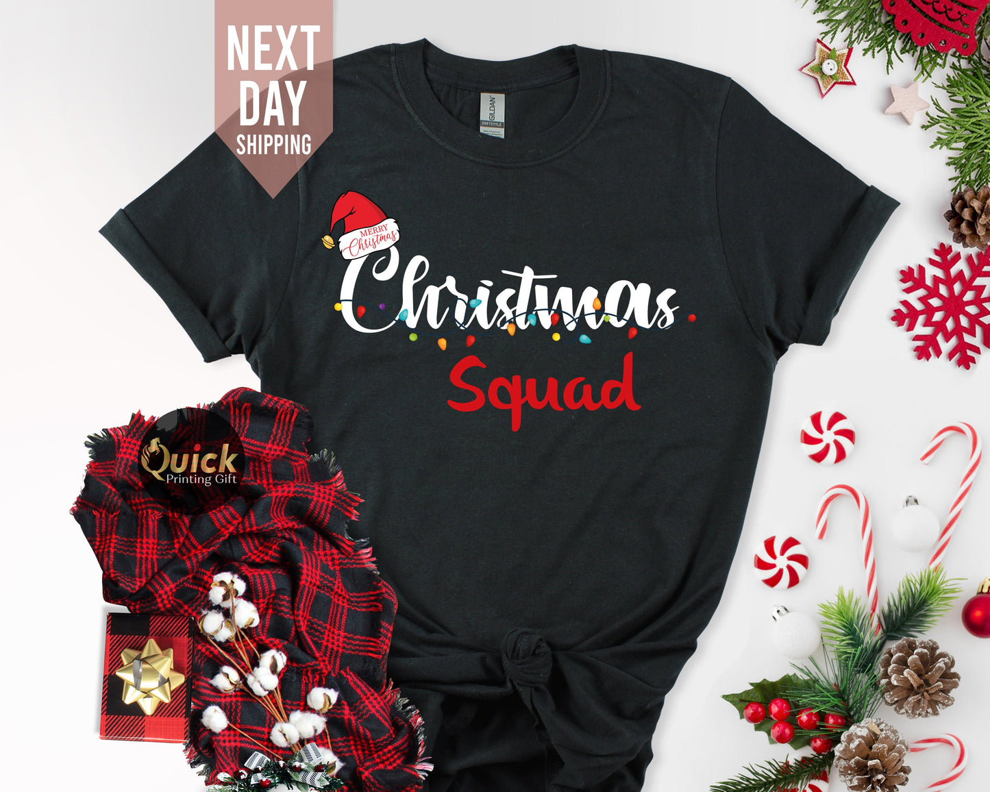 Christmas Squad T-Shirt: Matching Family Xmas Shirts