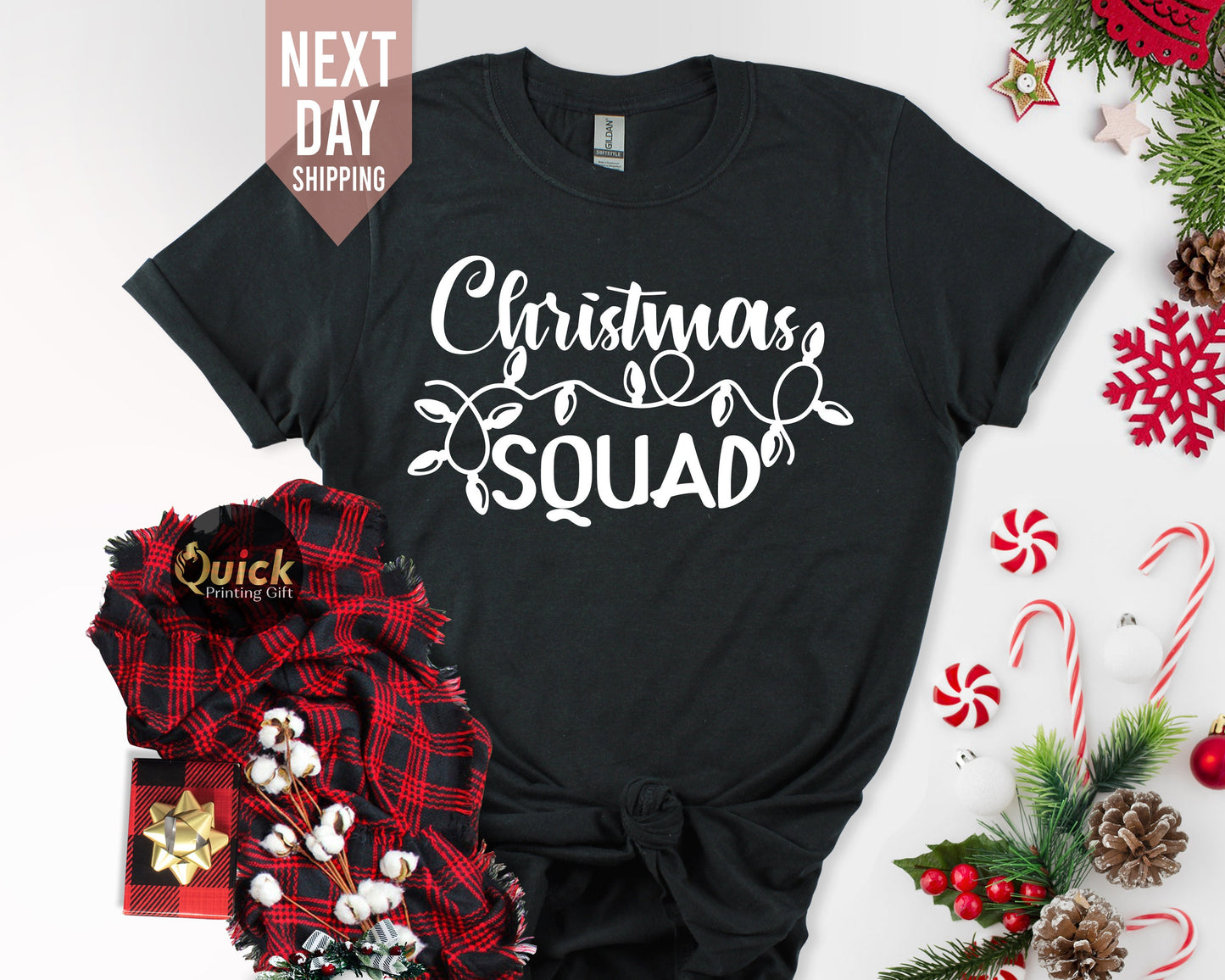 Matching Christmas Squad T-Shirt: Family Holiday Tee