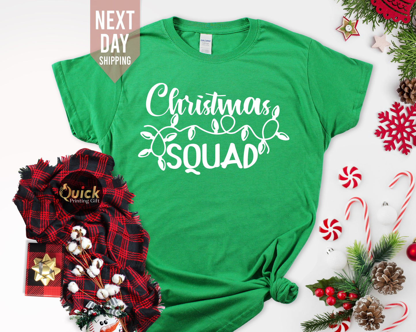 Matching Christmas Squad T-Shirt: Family Holiday Tee