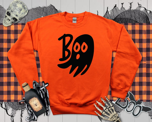 Halloween Boo Ghost Sweatshirt: Funny Fall Jumper