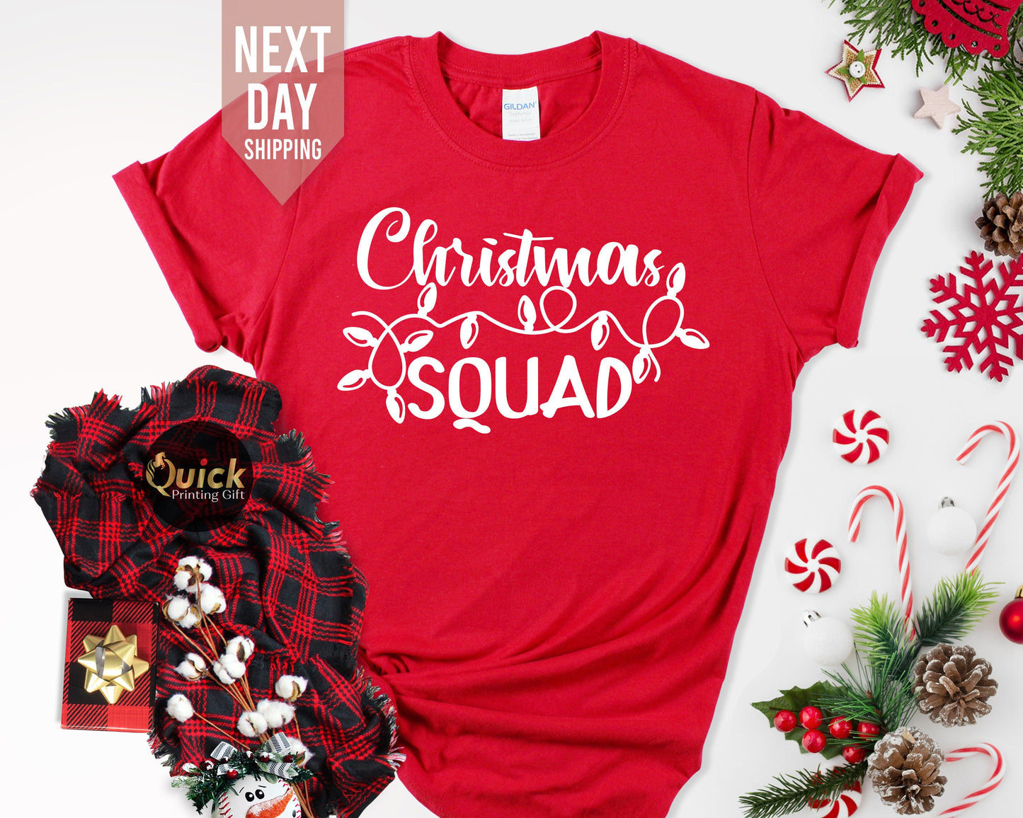 Matching Christmas Squad T-Shirt: Family Holiday Tee
