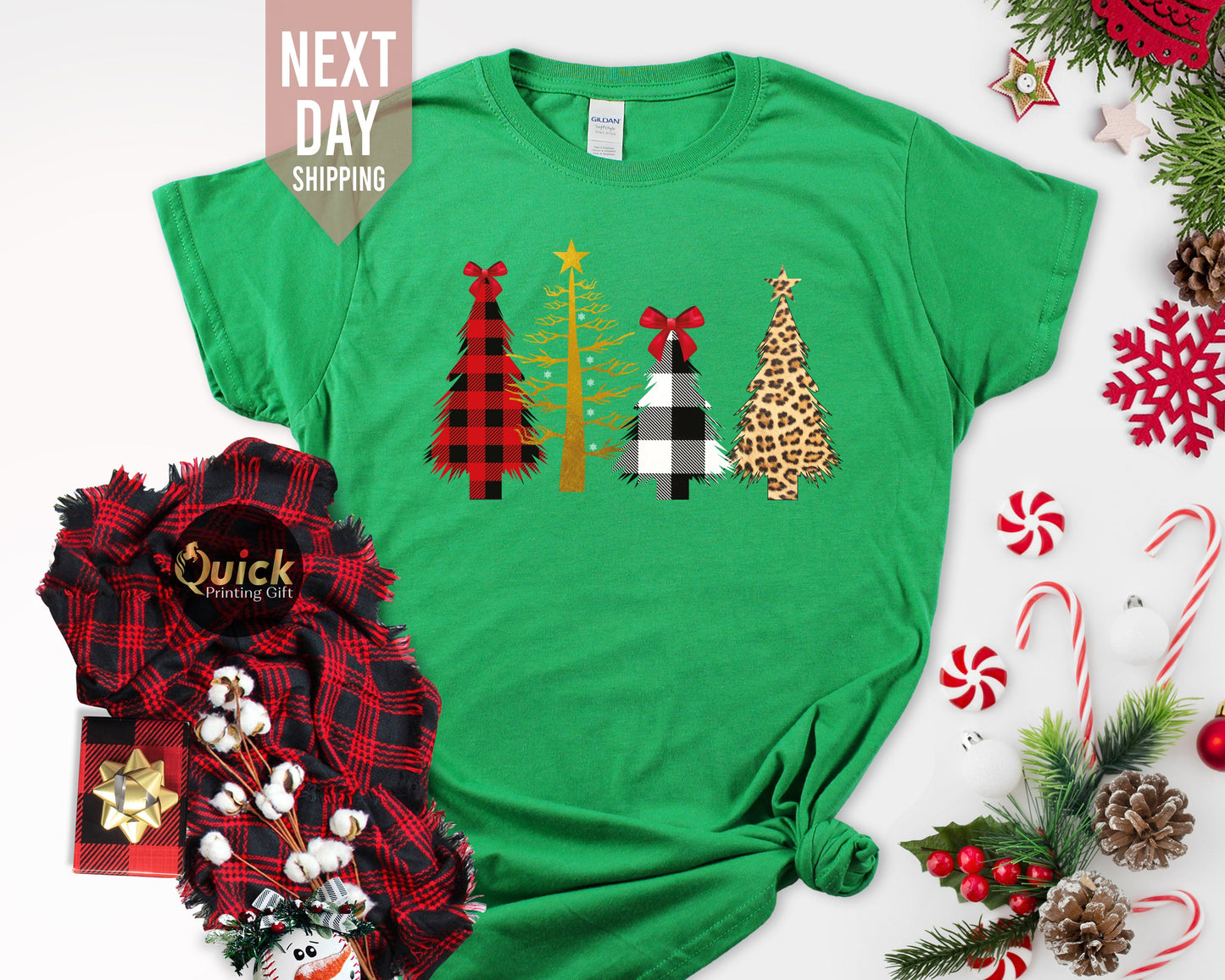 Christmas Tree T-Shirt: Merry Holiday Tee, Xmas Gift