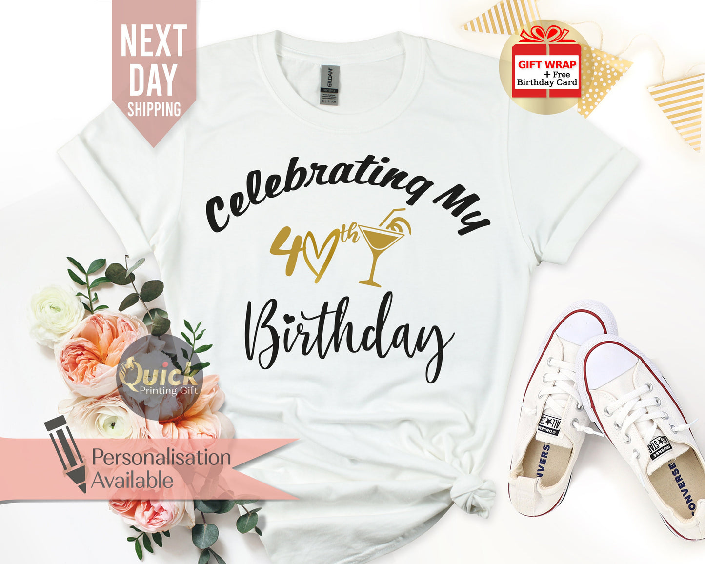 Custom Birthday Squad T-Shirt: Women's Birthday Party Top