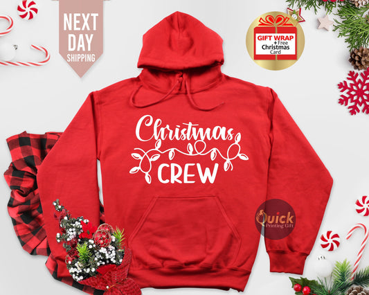 Christmas Crew Hoodie: Matching Family Holiday Outfit