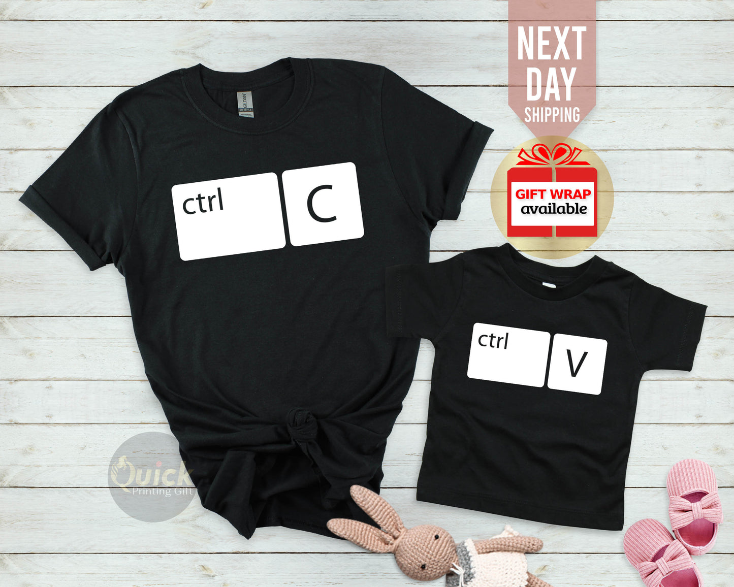 Copy Paste Dad & Baby Matching Shirts: Funny New Dad Gift