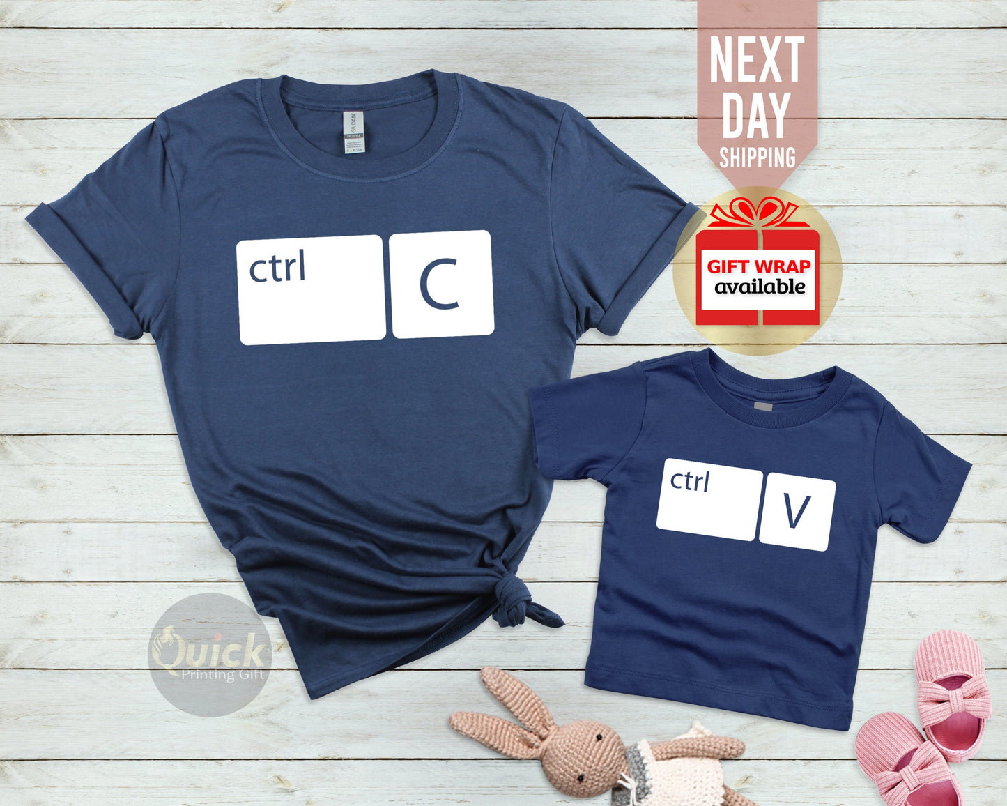 Copy Paste Dad & Baby Matching Shirts: Funny New Dad Gift