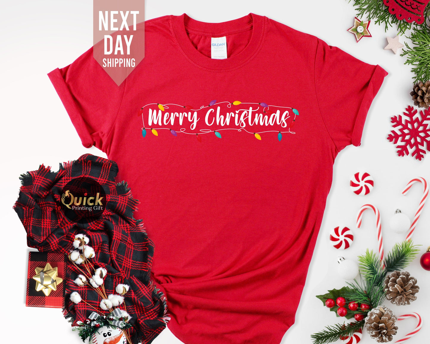 Merry Christmas Tshirt UK, Matching Family Christmas Outfit, Cute Christmas Shirts for Women Men, Holiday Shirt, Xmas Gifts for her him