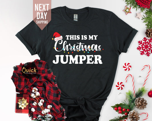 Funny Christmas Jumper T-Shirt: Holiday Santa Costume Tee