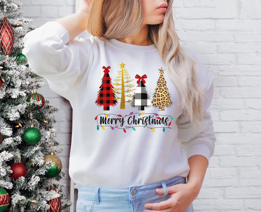 Merry Christmas Sweatshirt: Holiday Tree Jumper, Family Xmas Gift