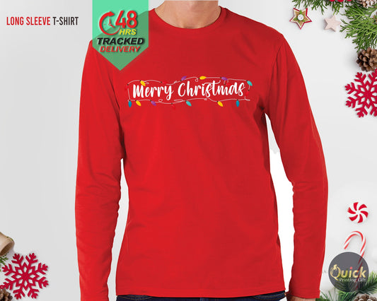 Merry Christmas Long Sleeve T-Shirt: Matching Family Outfit