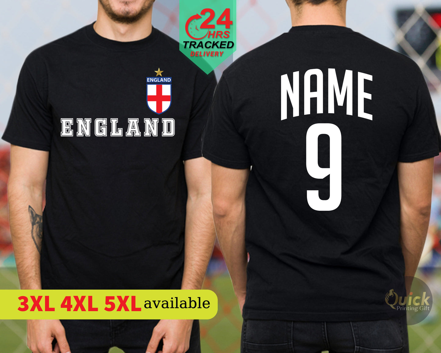 Football Tshirt, Personalised Name England Football Shirt Women Men T-Shirt, Football Lover Christmas Gift kids football shirt with name
