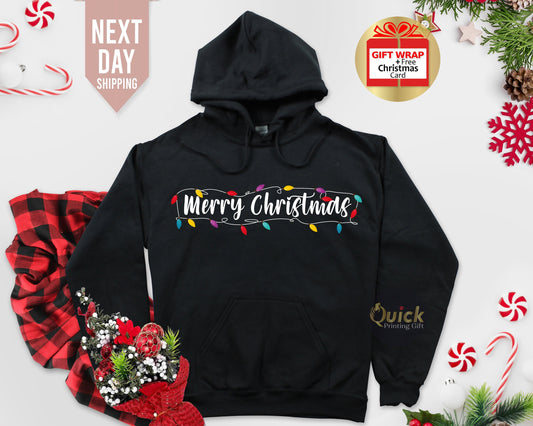 Merry Christmas Hoodie: Matching Family Christmas Jumper