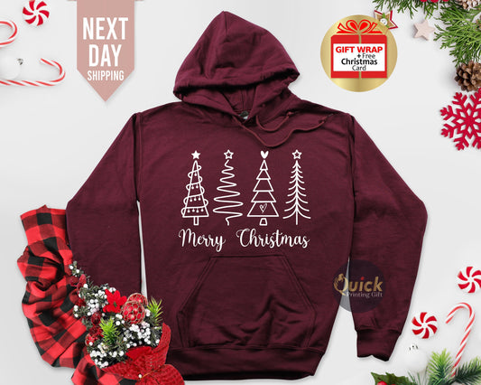 Christmas Tree Hoodie: Matching Family Christmas Sweatshirt