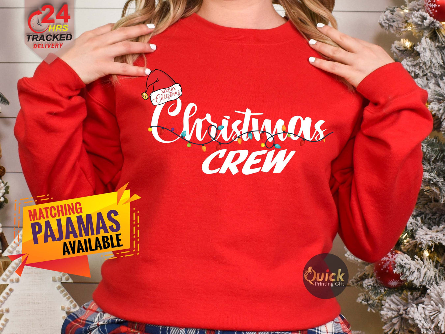Christmas Crew Sweatshirt: Holiday Family Xmas Jumper