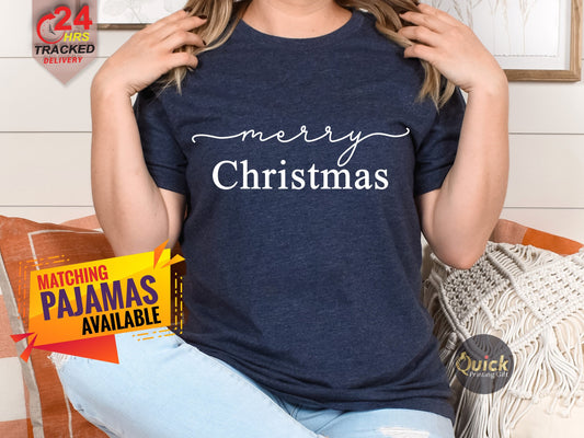 Merry Christmas T-Shirt: Gildan Softstyle Cotton Holiday Tee