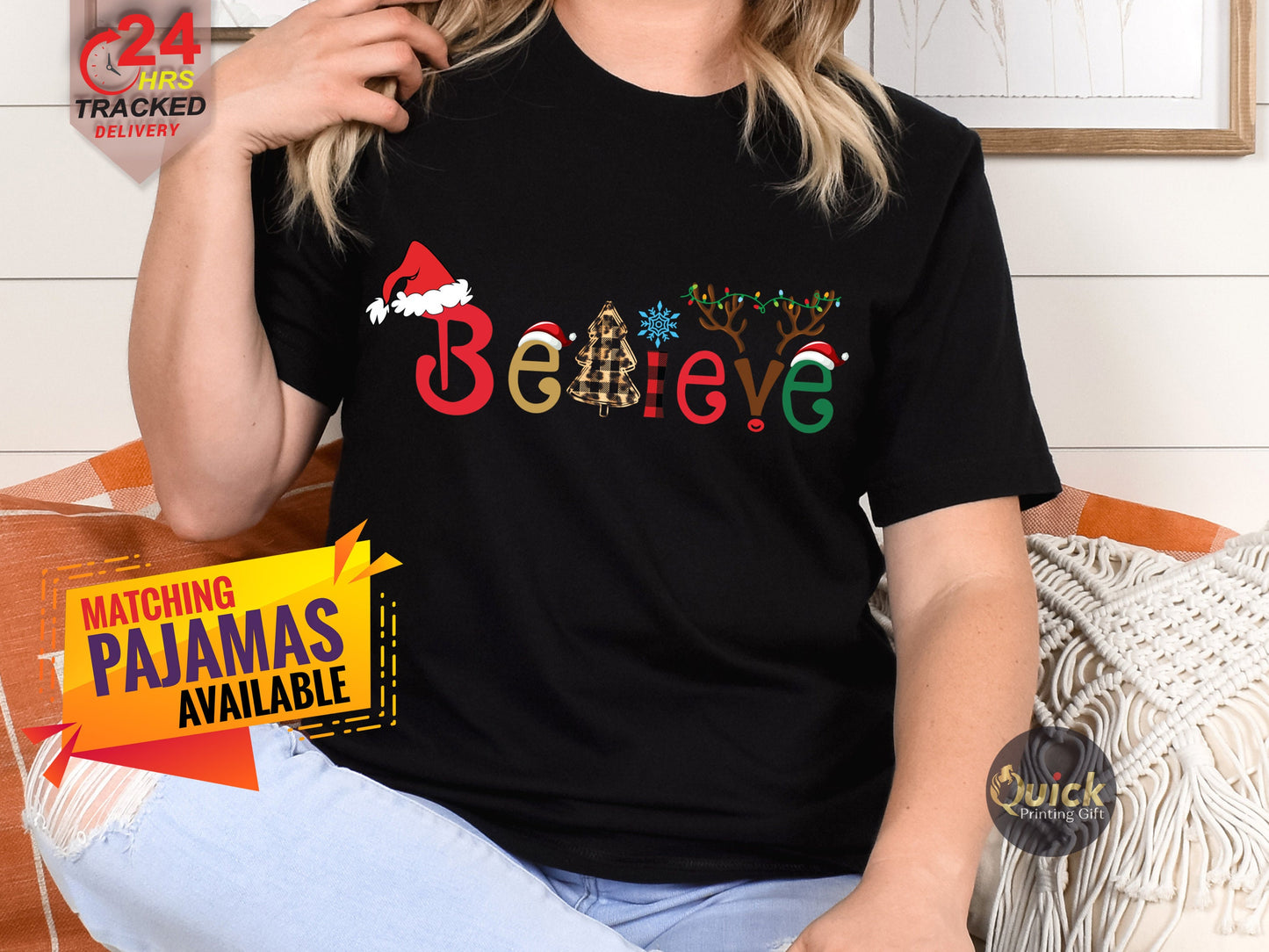 Believe Christmas T-Shirt: Holiday Graphic Tee
