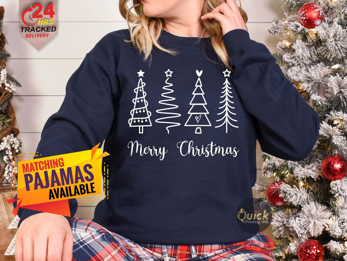 Christmas Tree Sweatshirt: Merry Holiday Jumper