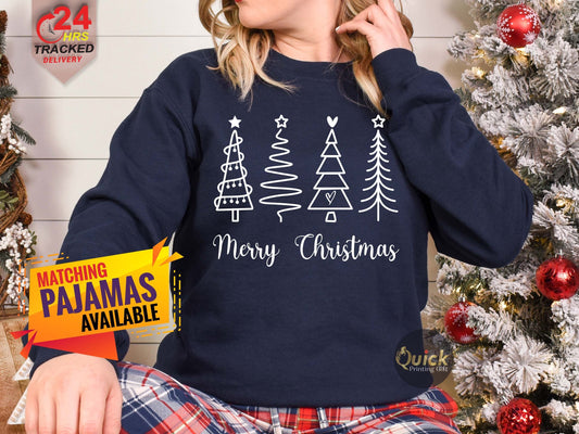 Christmas Tree Sweatshirt: Merry Holiday Jumper