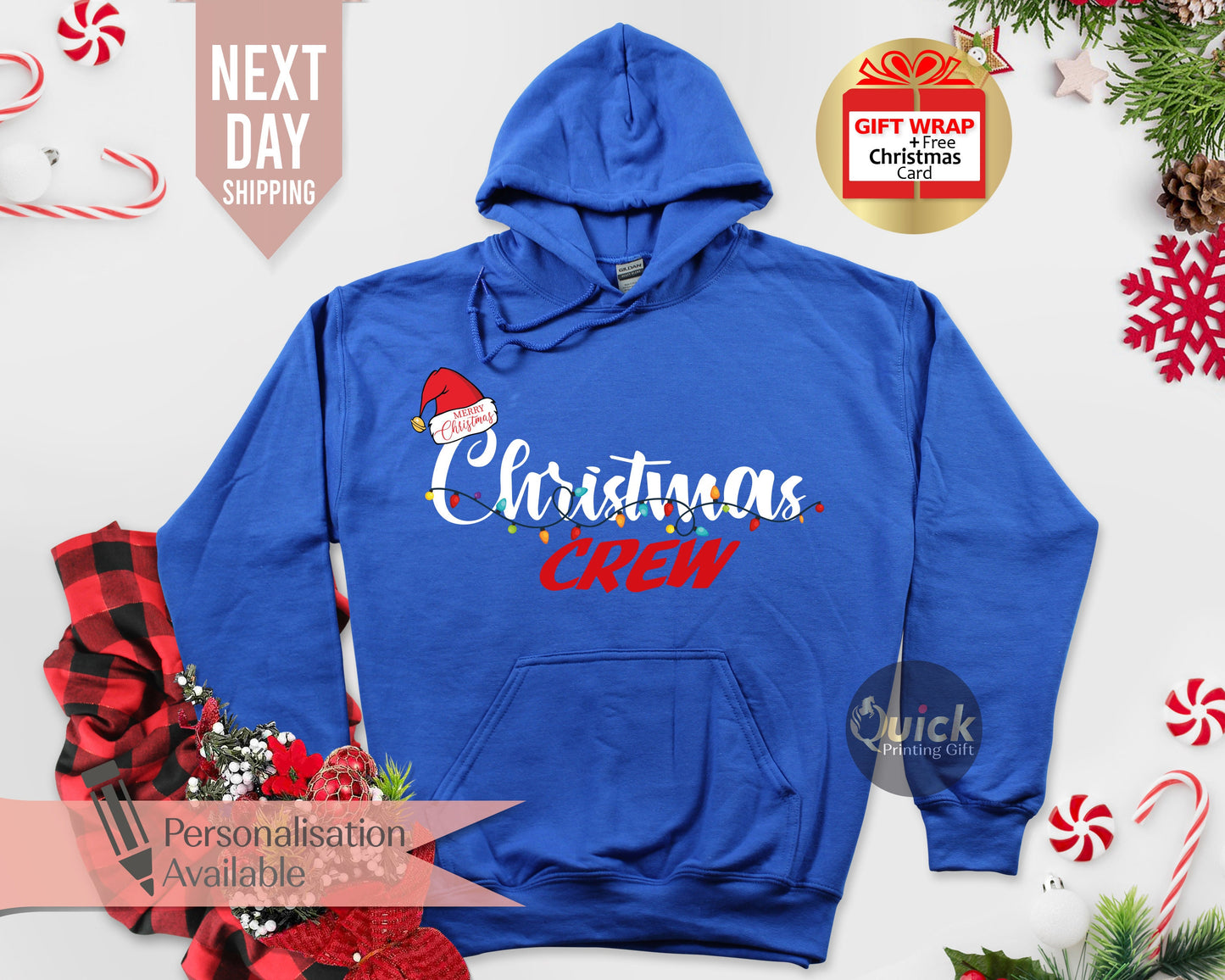 Christmas Crew Sweatshirt, Christmas Hoodies for Women Men, Christmas Squad Jumper, Family Christmas Jumper, Christmas Gift for Cousins