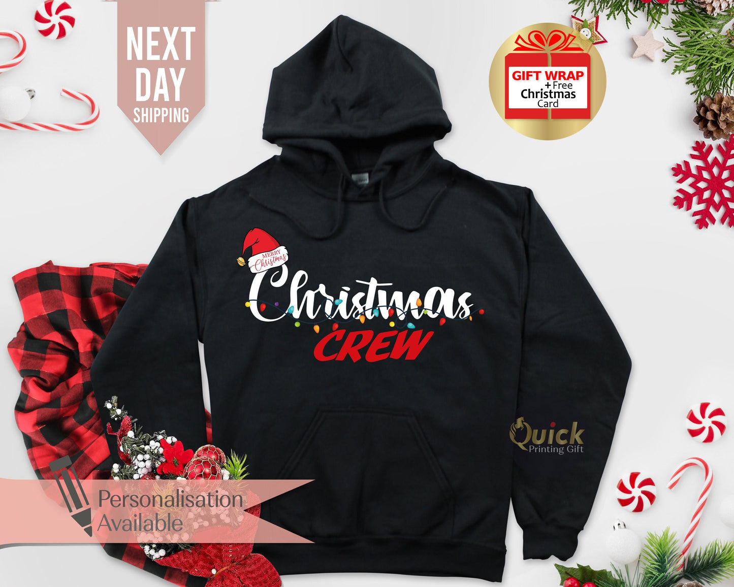 Christmas Crew Sweatshirt, Christmas Hoodies for Women Men, Christmas Squad Jumper, Family Christmas Jumper, Christmas Gift for Cousins