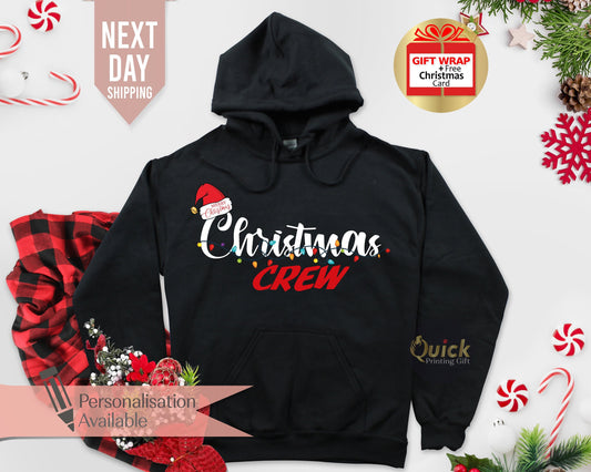 Christmas Crew Sweatshirt, Christmas Hoodies for Women Men, Christmas Squad Jumper, Family Christmas Jumper, Christmas Gift for Cousins