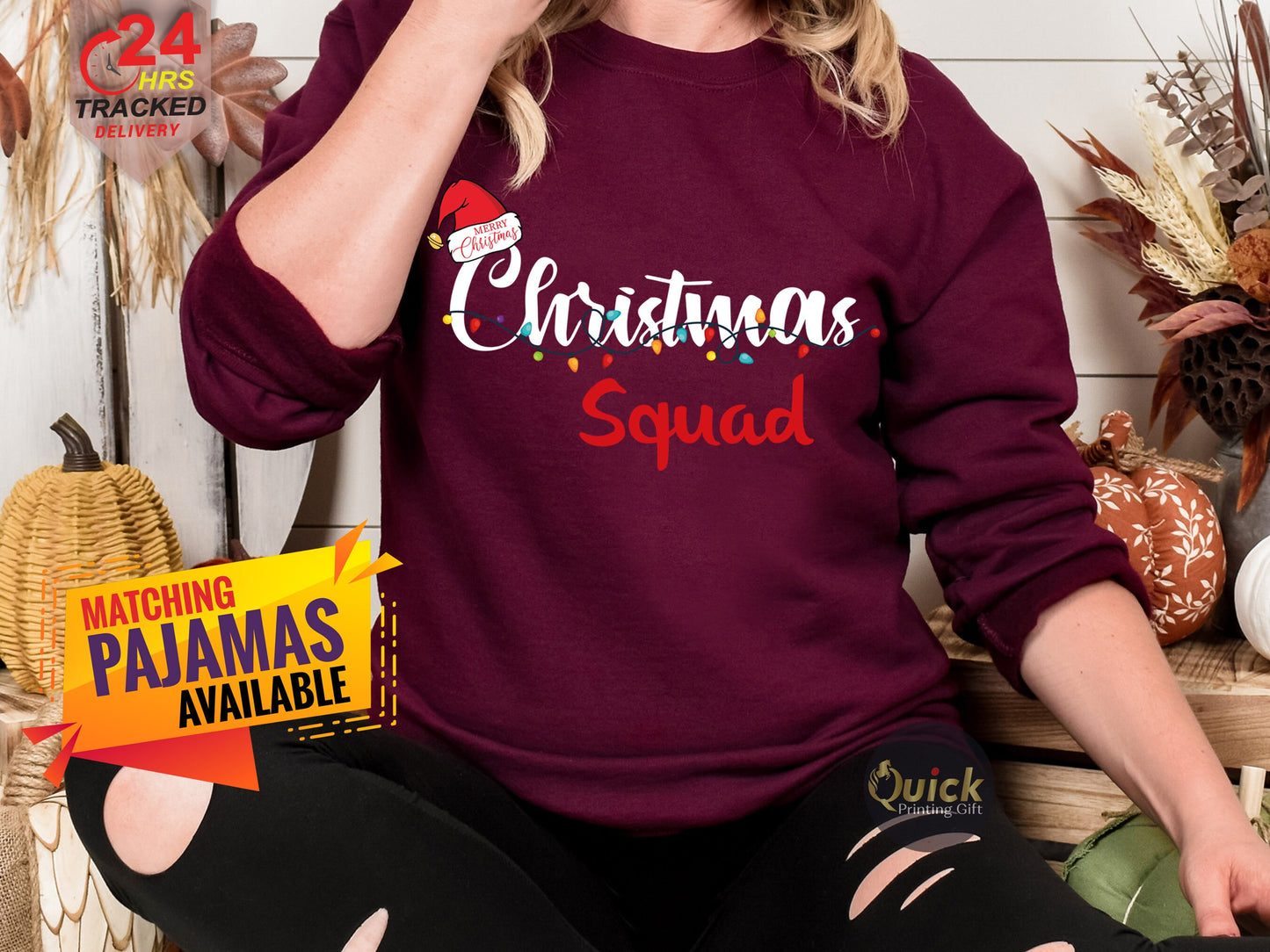 Christmas Family Squad Sweatshirt, Matching Christmas Family Shirt, Holiday Gift, Christmas Family Matching Pyjamas, Christmas Sweater