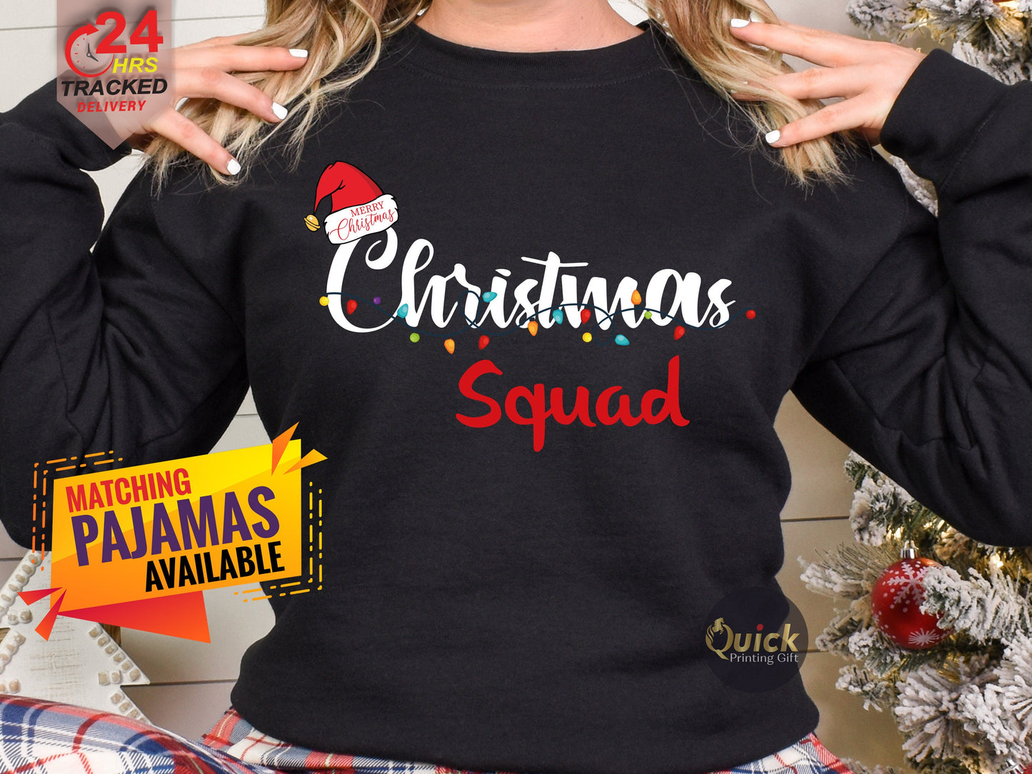 Christmas Family Squad Sweatshirt, Matching Christmas Family Shirt, Holiday Gift, Christmas Family Matching Pyjamas, Christmas Sweater