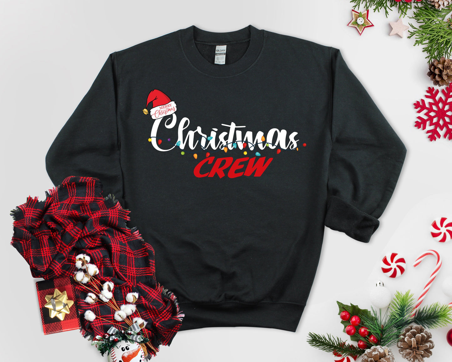 Christmas Crew Sweatshirt: Matching Family Holiday Jumper