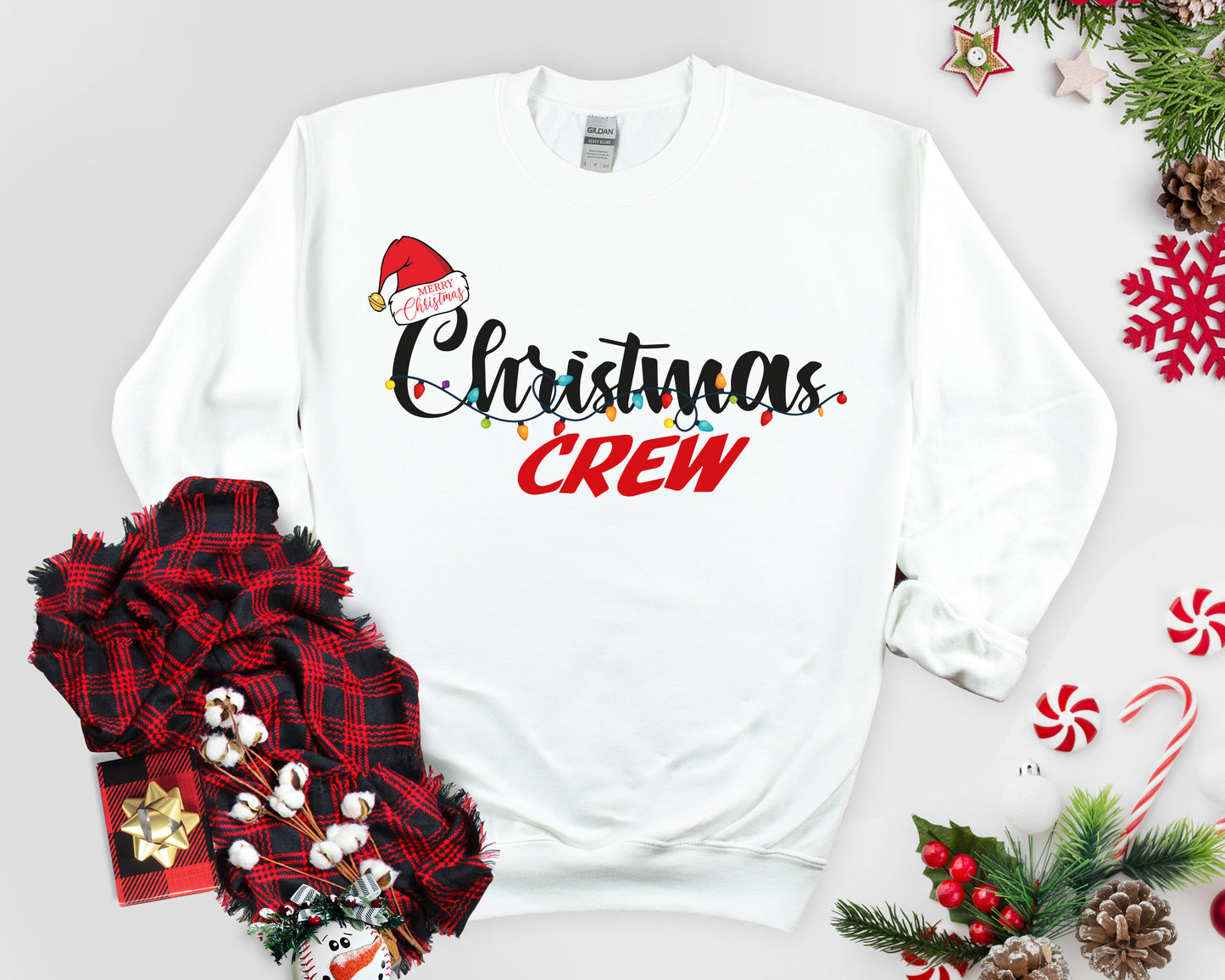 Christmas Crew Sweatshirt: Matching Family Holiday Jumper