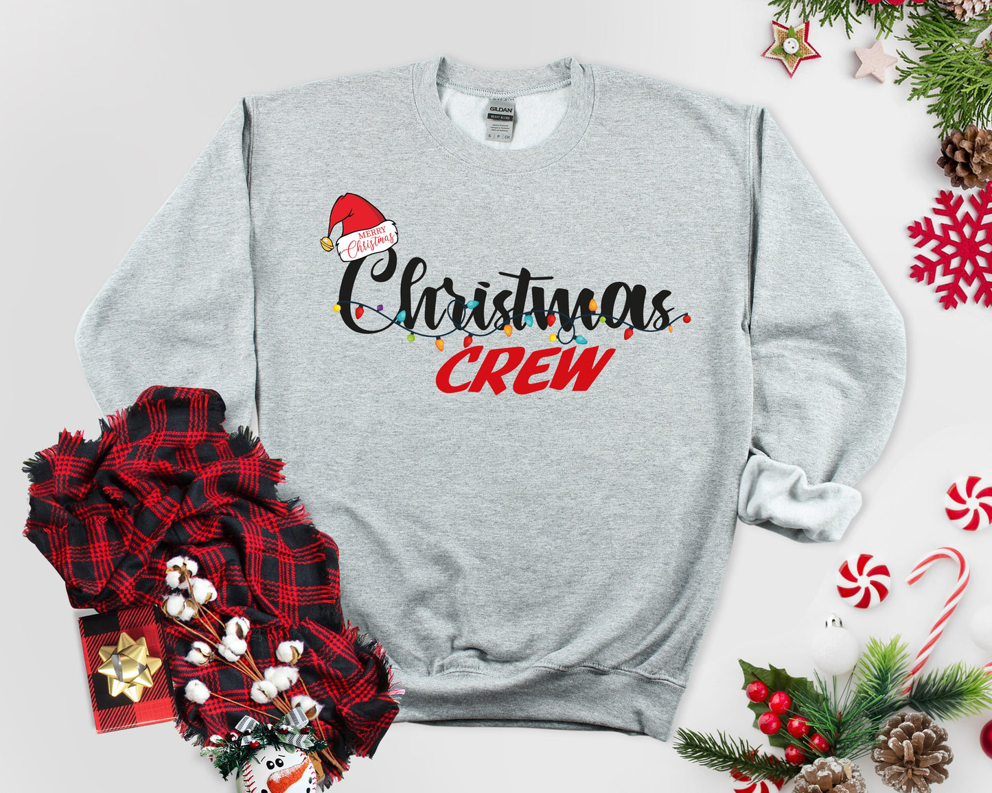 Christmas Crew Sweatshirt: Matching Family Holiday Jumper