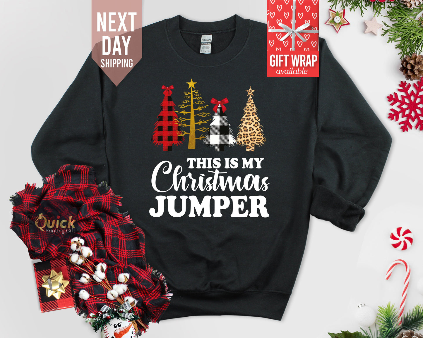 Funny Christmas Tree Sweatshirt: Unisex Holiday Jumper