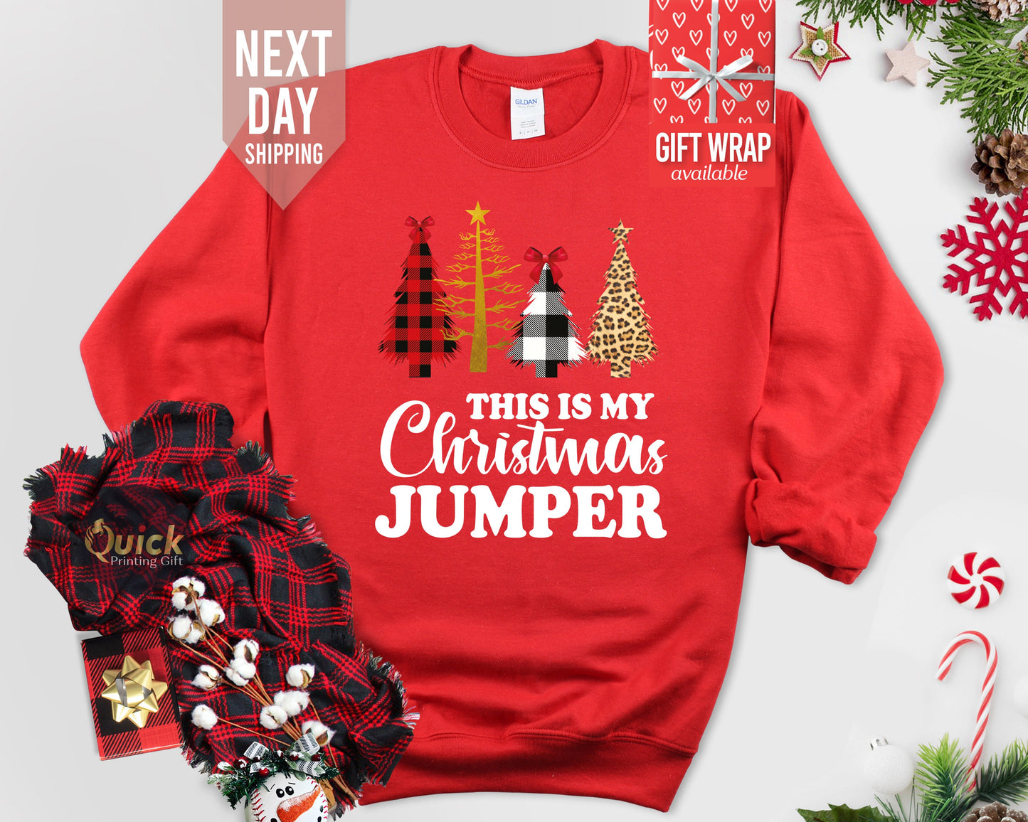 Funny Christmas Tree Sweatshirt: Unisex Holiday Jumper