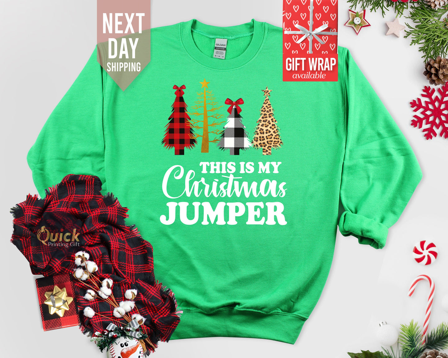 Funny Christmas Tree Sweatshirt: Unisex Holiday Jumper