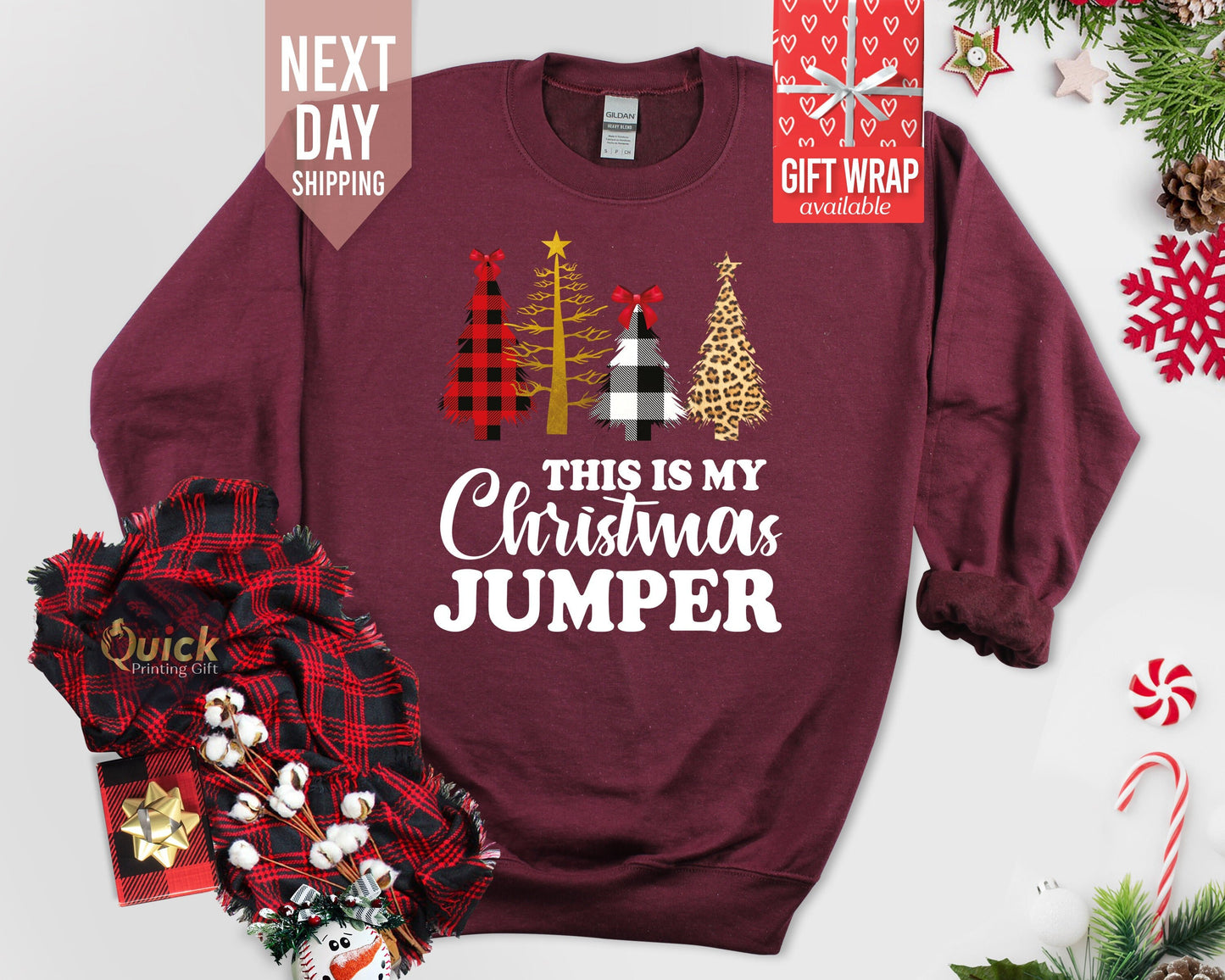 Funny Christmas Tree Sweatshirt: Unisex Holiday Jumper