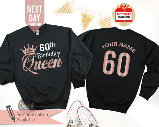 60th birthday gifts for women, 60th Birthday jumper, Custom Name Women Sweater, 1965 Birthday  Women Jumper, personalized shirt for  grandma