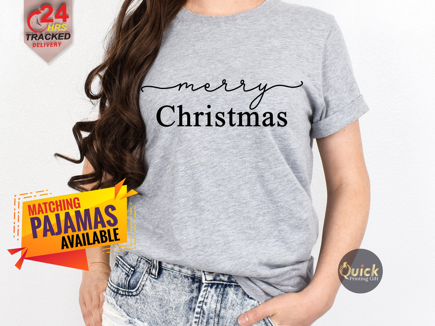 Merry Christmas T-Shirt: Gildan Softstyle Cotton Holiday Tee