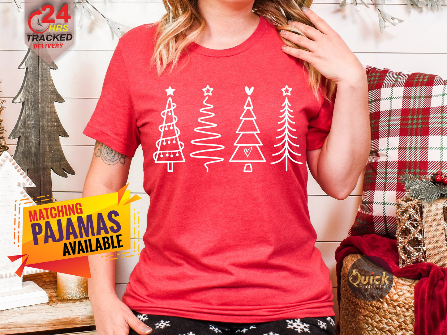 Matching Christmas Tree Tshirt UK, Christmas Tree Tshirt, Cute Christmas Shirt, Holiday Shirt, Women's Christmas Shirt, Christmas TREE