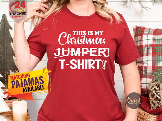 Ladies Christmas Tree Shirt: Holiday T-Shirt Gift