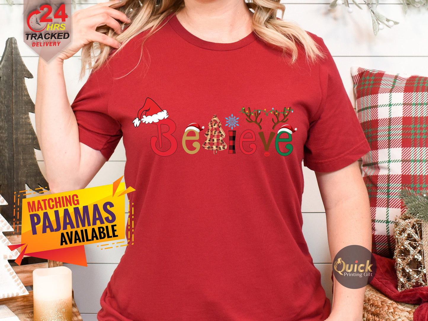 Believe Christmas T-Shirt: Holiday Graphic Tee