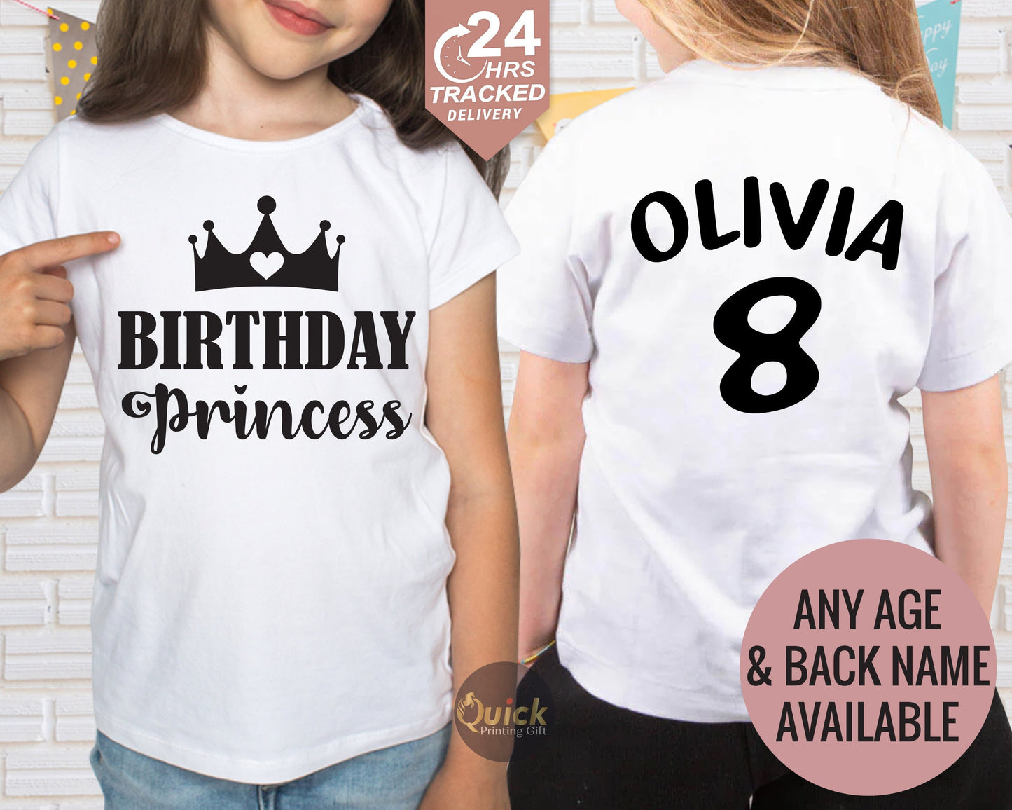 Personalized Birthday T-shirt: Custom Name & Age, Keepsake Gift