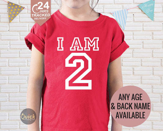 Personalized 2nd Birthday T-Shirt: Custom Name Outfit