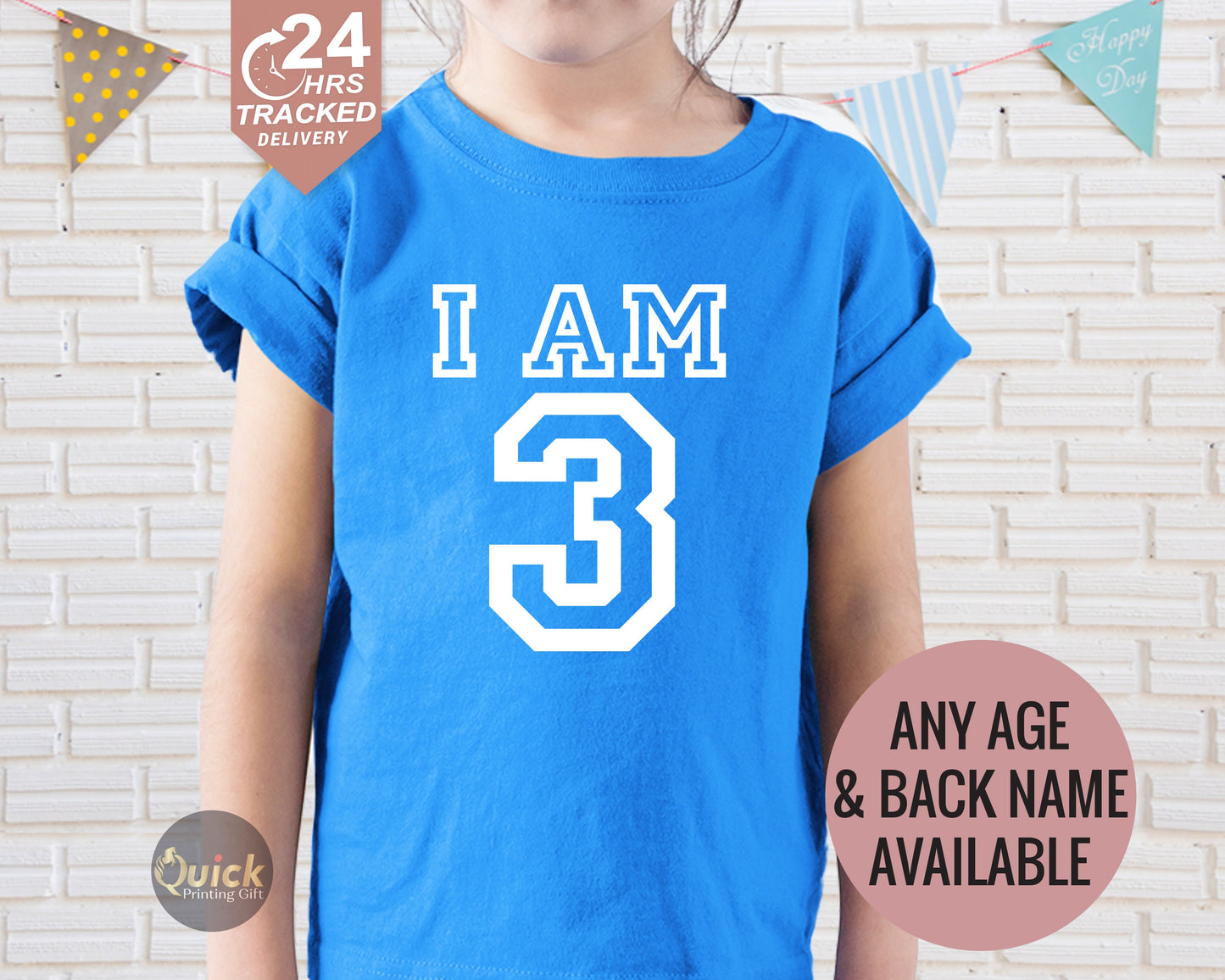 3rd Birthday Kids Shirt: Custom Name, Third Birthday Outfit