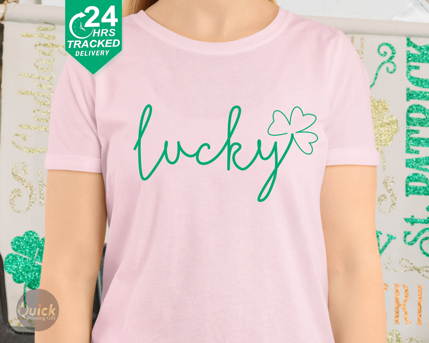 Lucky Shamrock T-Shirt: St Patricks Day Irish Shirt