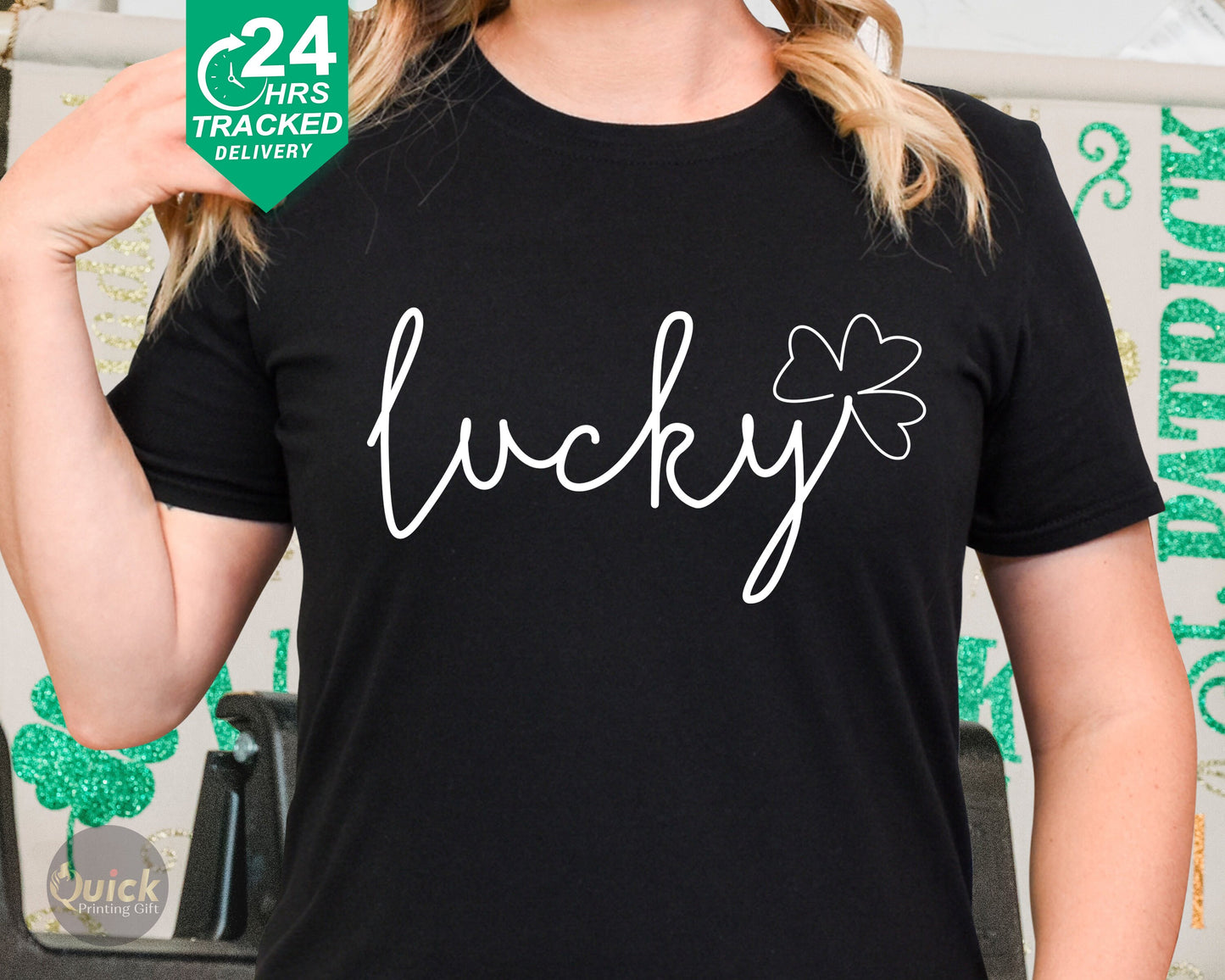 Lucky Shamrock T-Shirt: St Patricks Day Irish Shirt
