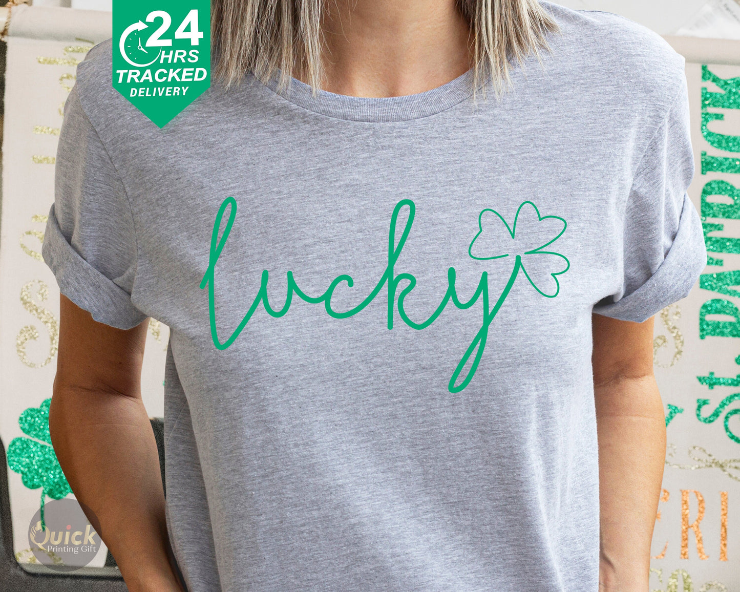 Lucky Shamrock T-Shirt: St Patricks Day Irish Shirt