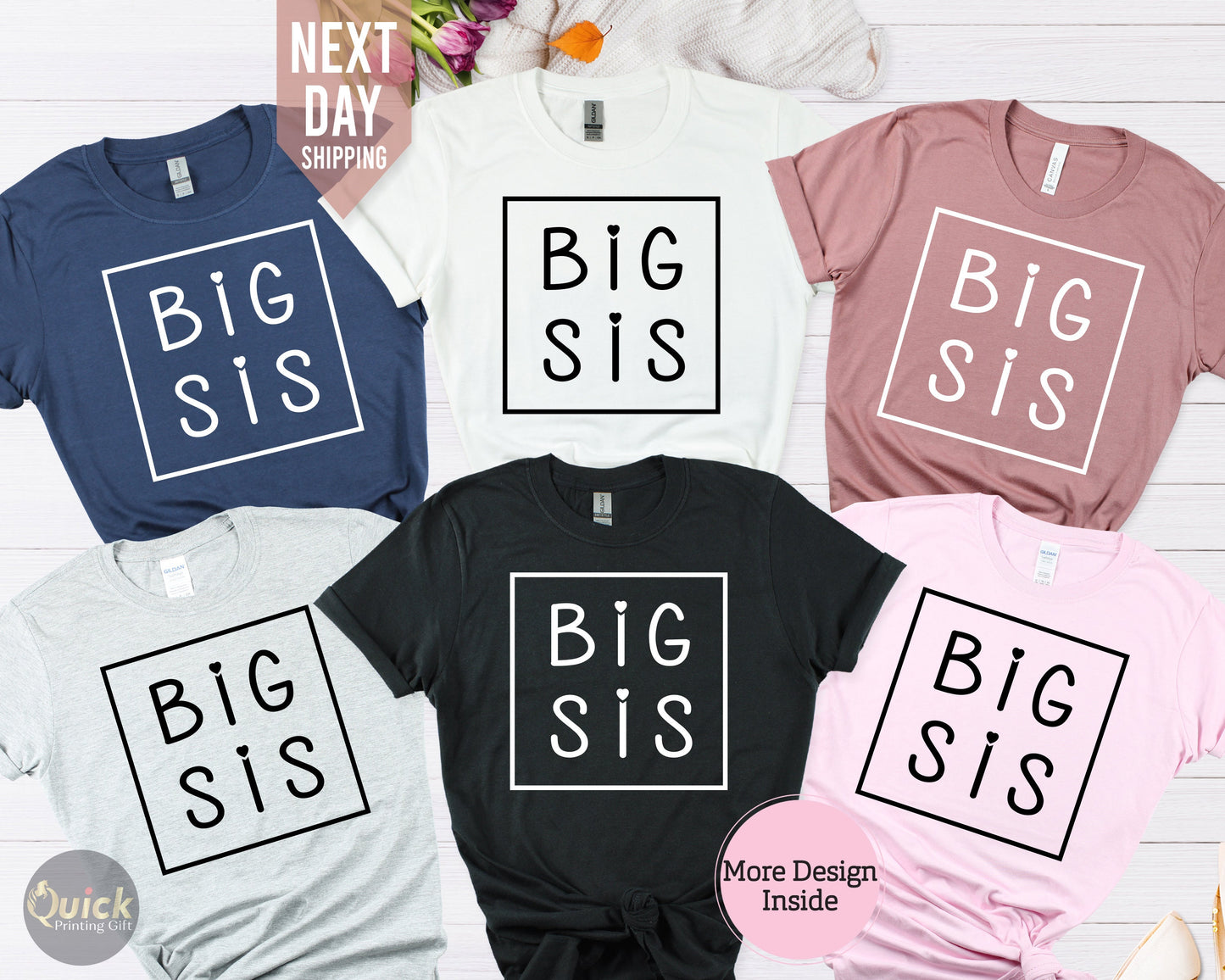 Big Sis Shirt: Baby Announcement Matching Outfit