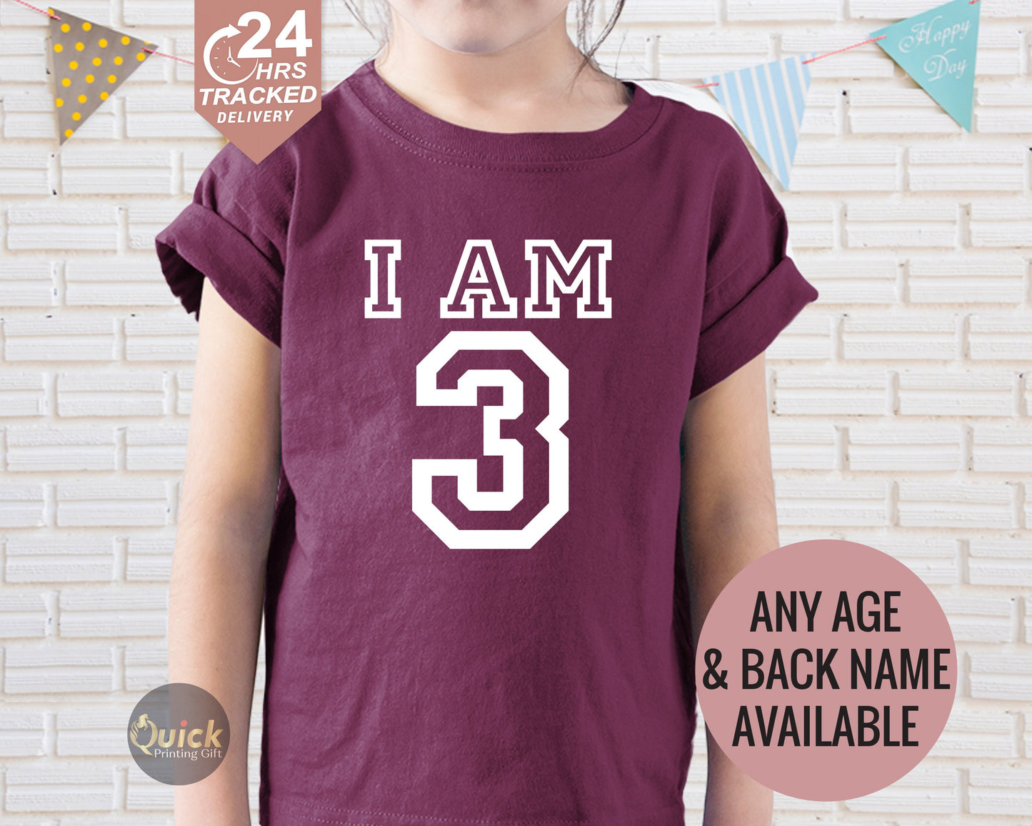 3rd Birthday Kids Shirt: Custom Name, Third Birthday Outfit