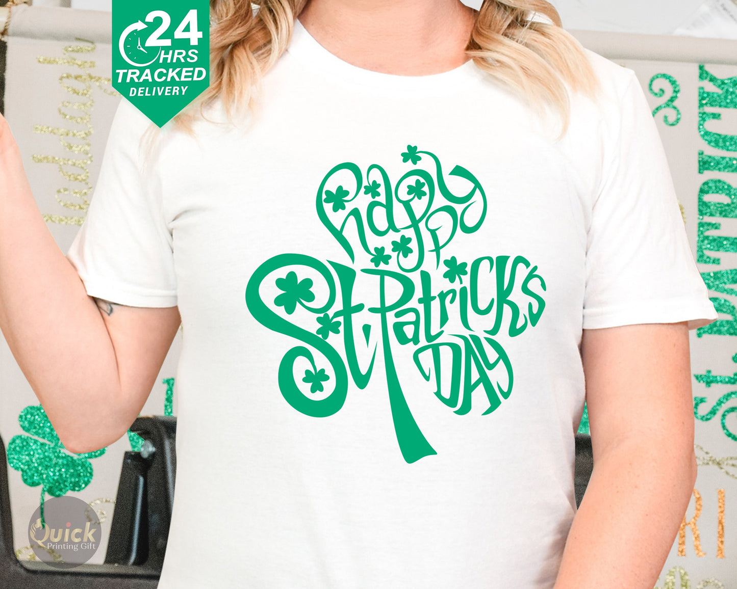 Funny Shamrock St Patricks Day T-Shirt: Lucky Irish Gift